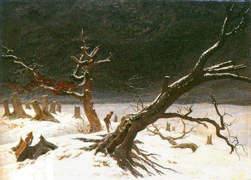 Caspar David Friedrich Winterlandschaft oil painting picture